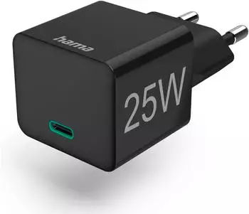Hama USB-C Schnellladegerät 25W Schwarz