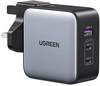 Ugreen 90409, Ugreen 65W USB C Ladegerät 3-Ports GaN Wandladegerät