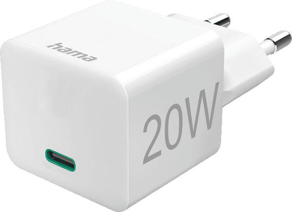 Hama USB-C Mini-Charger 20W Weiß
