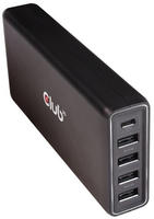 Club 3D CAC-1903EU, Club 3D Schnellladeger&auml;t 1xUSB Typ C, 4xUSB Typ A, PD 111W