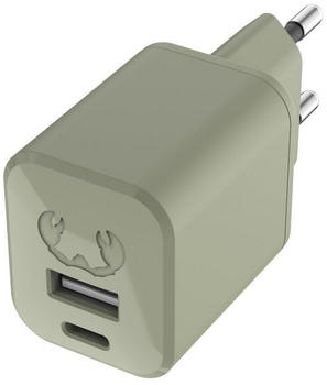 Fresh 'n Rebel USB + USB-C Mini Charger 30W PD Dried Green