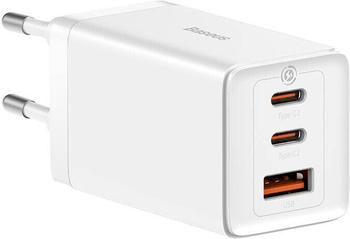 Baseus GaN5 Pro wall charger 2xUSB-C + USB-A 65W (white)