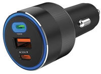 SANDBERG Car Charger 3in1 130W USB-C PD schwarz