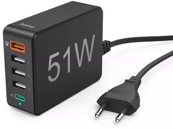 Hama 5x USB-Ladeger&auml;t 51W