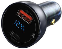 Baseus CCKX-C0G, Baseus Dual Quick Charger Car Charger Particular Digital...