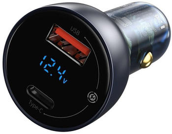 Baseus PPS Dual Quick Car Charger 65W Dark Gray