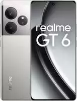 realme RMX3851, realme GT 6 (256 GB, Fluid Silver, 6.78", Dual SIM, 5G) (RMX3851)