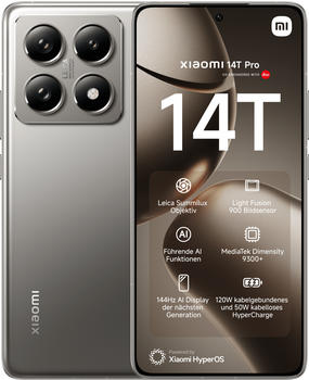 Xiaomi 14T Pro 256GB Titan Grey 5G Handy · Bewertung: 4.5/5 · ab
