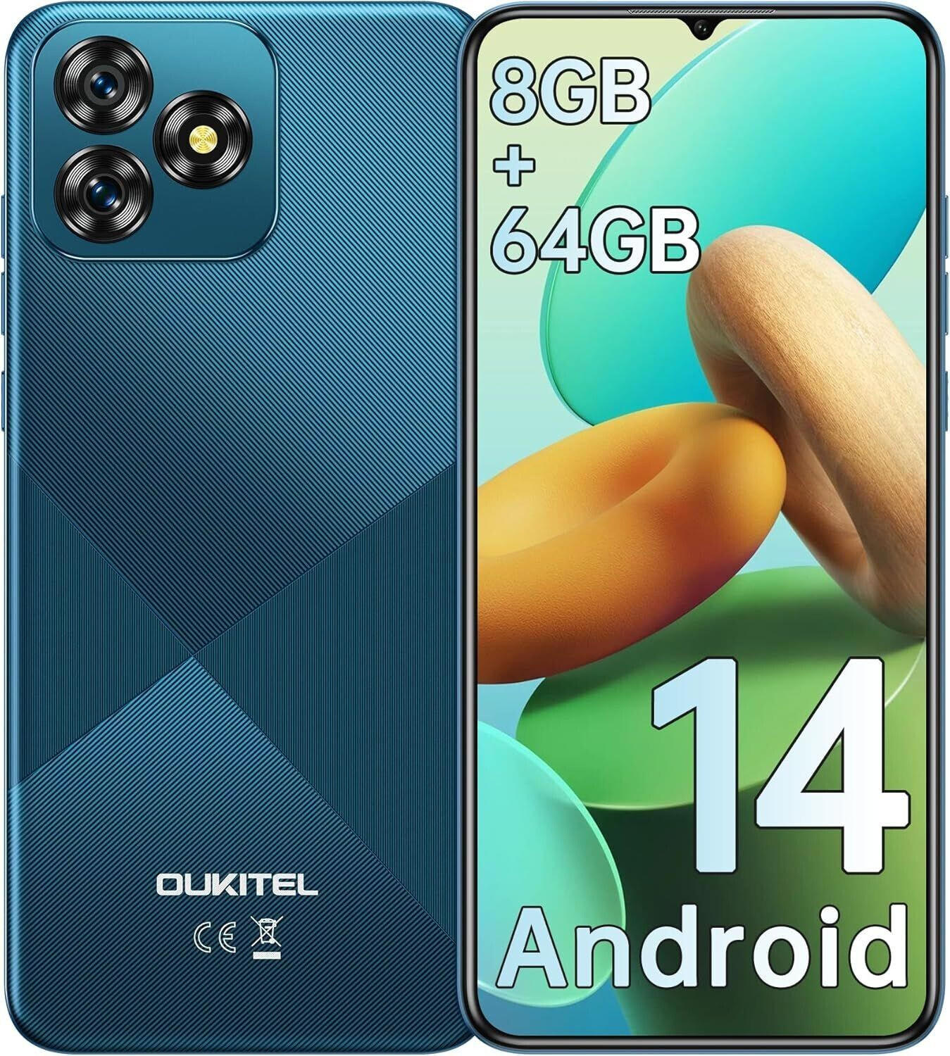 OUKITEL C53 ブルー 8GB RAM 64GB スマートフォン Amazon.com: OUKITEL C53 Cell Phone Unlocked, 6.6