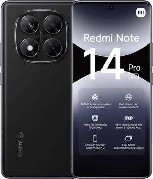 Xiaomi Redmi Note 14 Pro Titan Black