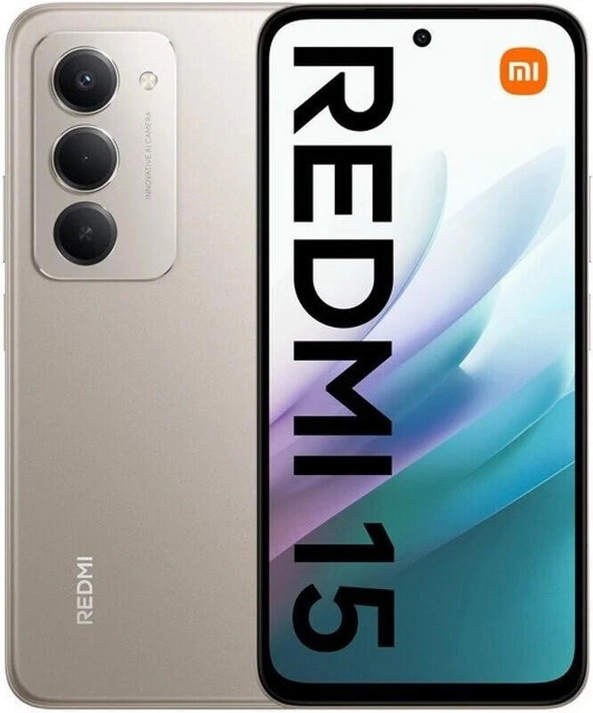 XIAOMI Redmi 15 - Smartphone von 8 + 256GB, Titan grau, Bildschirm