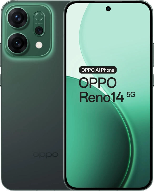 Oppo Reno 14 5G 12GB 256GB Luminous Green Smartphone