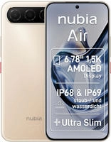 Nubia 123454901060, Nubia Air (8GB+256GB) titanium desert, Energieeffizienzklasse: B