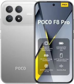 Xiaomi POCO F8 Pro 512GB Titanium Silver