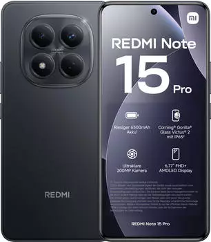 Xiaomi Redmi Note 15 Pro 4G Black