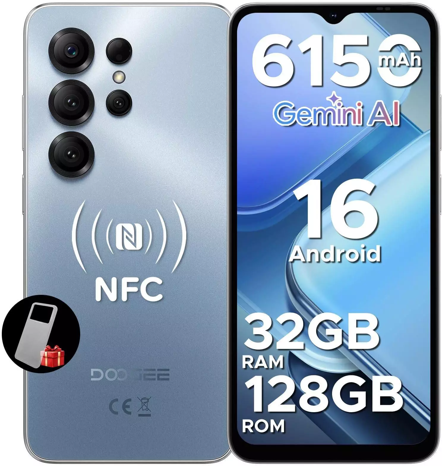 DOOGEE Note 56 X Pro Android 16, Gemini AI, 6.56