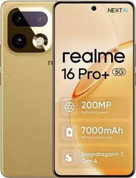 Realme 16 Pro+ 12GB 512GB Master Gold