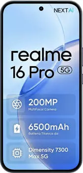 Realme 16 Pro 8GB 512GB Pebble Grey – Realme 16 Pro 8GB 512GB Pebble Grey vereint großzügige Display-Fläche mit Hochfrequenz-Technik