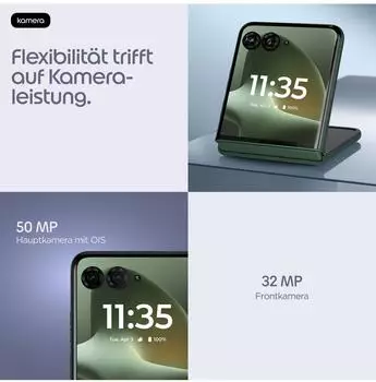 Motorola Razr 70 plus – Dual-Kamera-System mit optischer Stabilisierung für bewegte Motive