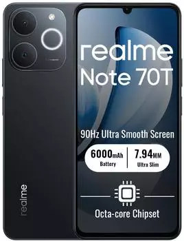 Realme Note 70T 256GB Obsidian Black