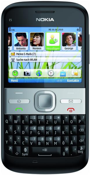 Nokia E5 Carbon Schwarz