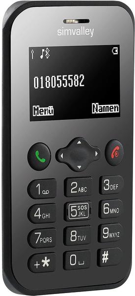 Simvalley Mobile Scheckkarten-Handy Pico RX-486 mit BT, Garantruf, GPS