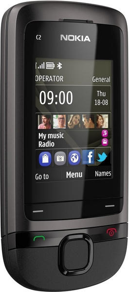Nokia C2-05 Touch and Type Grau