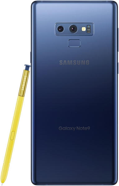 Design & Eigenschaften Samsung Galaxy Note 9 128GB ocean blue