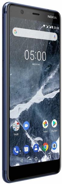 5.1 temperiertes blau Display & Design Nokia 5.1 16GB dunkelblau