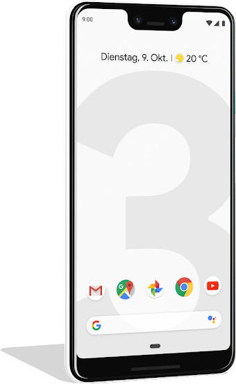 Phone Energie & Kamera Google Pixel 3 XL 64GB clearly white