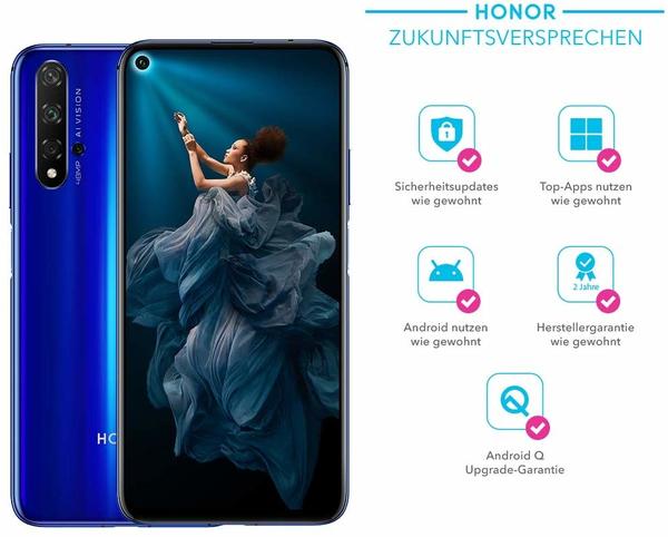 Android Handy Display & Bewertungen Honor 20 Sapphire Blue