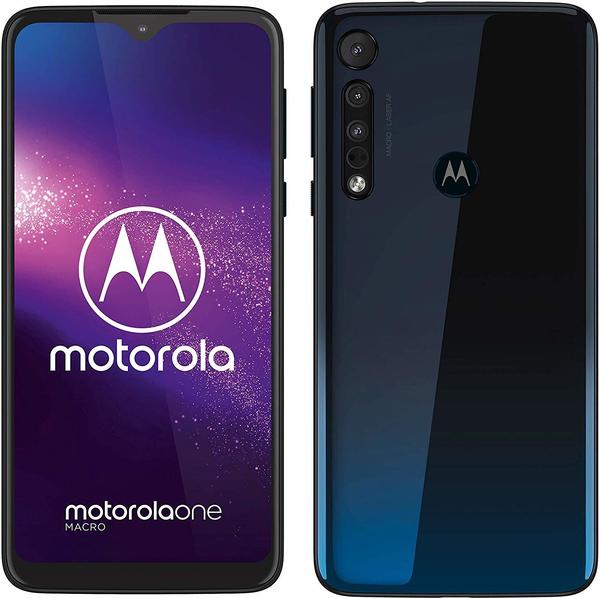 Konnektivität & Bewertungen Motorola One Macro Space Blue