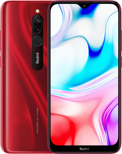 Dual-Sim Handy Konnektivität & Design Xiaomi Redmi 8 64GB Ruby Red rot