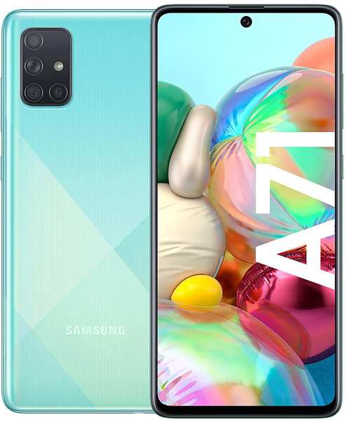 Android Handy Energie & Bewertungen Samsung Galaxy A71 Prism Crush Blue