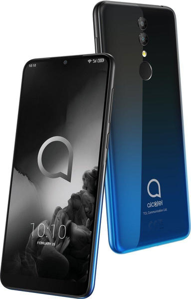Alcatel 3 2019 15,1 cm (5.94 Zoll) Dual-SIM Android 8.1 4G Mikro-USB 3 GB 32 GB 3500 mAh Schwarz, Blau
