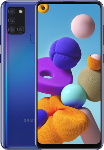 Android Handy Design & Technische Daten Samsung Galaxy A21s 64GB Blue