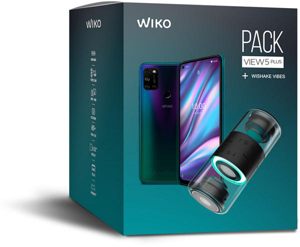 Wiko View 5 Plus Aurora Blue + WiShake Vibes