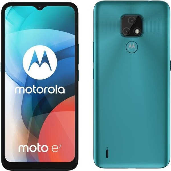 Konnektivität & Design Motorola Moto E7 Aqua Blue