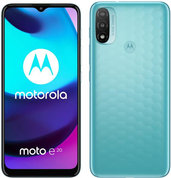 Motorola Moto E20 Coastal Blue