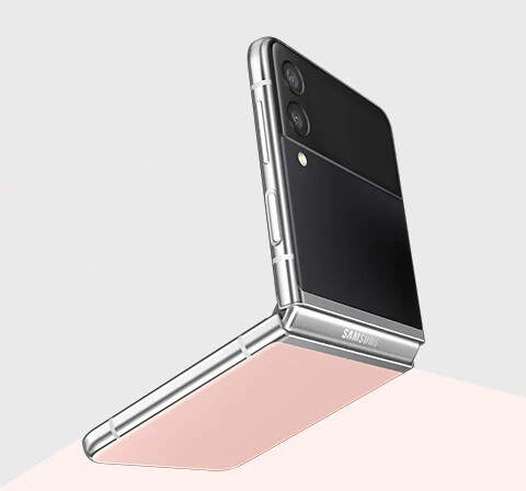 Samsung Galaxy Z Flip 3 256GB Bespoke Edition - Silver/Black/Pink