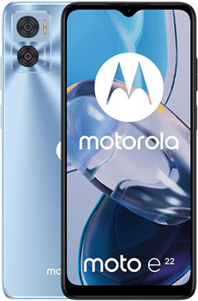Energie & Kamera Motorola Moto E22 64GB Crystal Blue