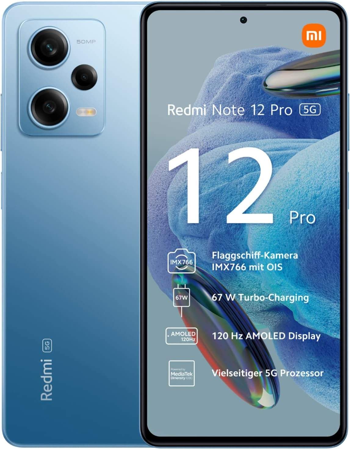 Xiaomi Redmi Note 12 Pro 8GB 128GB Frosted Blue Test TOP Angebote ab 249,90  € (Oktober 2023)