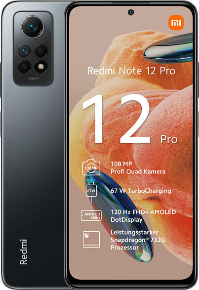 Xiaomi Redmi Note 12 Pro 4G 128GB 6GB Graphite Gray