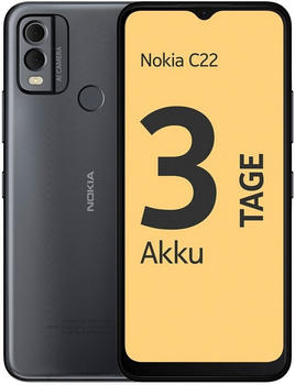 Nokia C22 Midnight Black Erfahrungen 3.4/5 Sternen