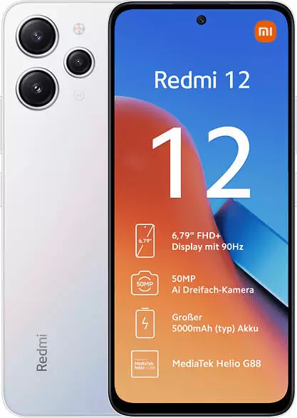 スマートフォン本体 Xiaomi Redmi 12 Polar Silver 6GB/128GB Amazon | シャオミ(Xiaomi) SIMフリースマートフォン Redmi 12