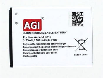 AGI Akku Handy-Akku kompatibel mit Huawei Ascend Y210C 1300 mAh (3,7 V)
