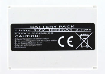 AGI Akku Handy-Akku kompatibel mit Nokia 3510I 1000 mAh (3,7 V)