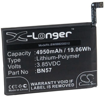 vhbw Akku Ersatz für Poco / Xiaomi BN57 für Handy Smartphone Telefon (4950 mAh 3,85 V Li-Polymer)
