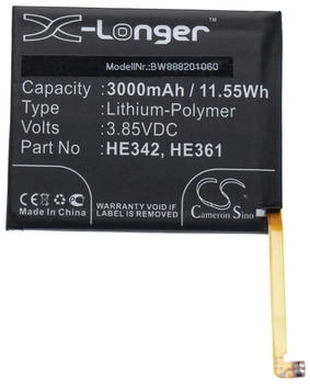 vhbw Akku kompatibel mit Nokia X5. TA-1109 X6 2018 5.1 Plus 6.1 Plus Handy Smartphone Telefon (3000 mAh 3,85 V Li-Polymer)