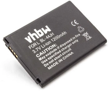 vhbw Akku kompatibel mit LG L7 Optimus L35g L35 LS860 E455 H410 E440 E450 L39C AS730 L38C Handy Smartphone Telefon (1200 mAh 3,7 V Li-Ion)